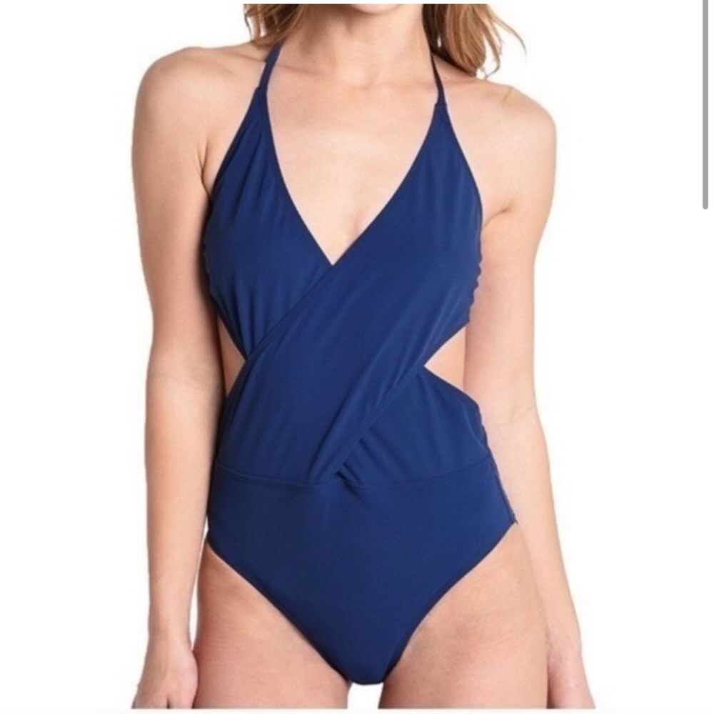Tory Burch Blue One Piece Swimsuit